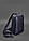 Темно-синій шкіряний чоловічий рюкзак на одне плече Chest Bag, фото 2
