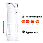 Автоматичний мастурбатор чоловічий Wi Telescopic ProMax зі звуком. Білий, фото 5