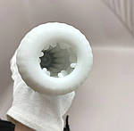 Автоматичний мастурбатор чоловічий Wi Telescopic ProMax зі звуком. Білий, фото 9