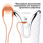 Автоматичний мастурбатор чоловічий Wi Telescopic ProMax зі звуком. Білий, фото 3