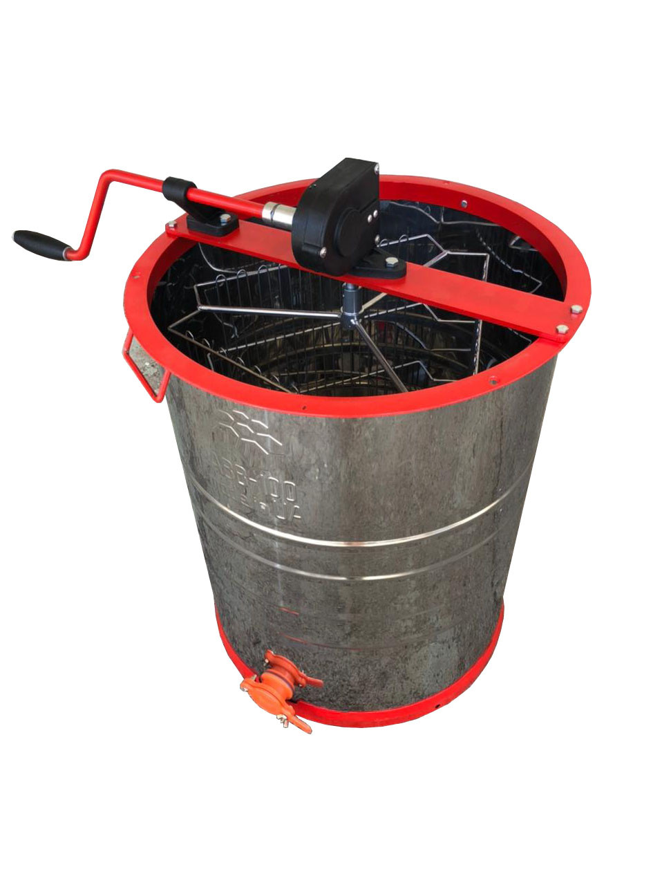 Медогонка 3-х Рамкову. Алюмоцинковая, НЕ Поворотна., фото 1