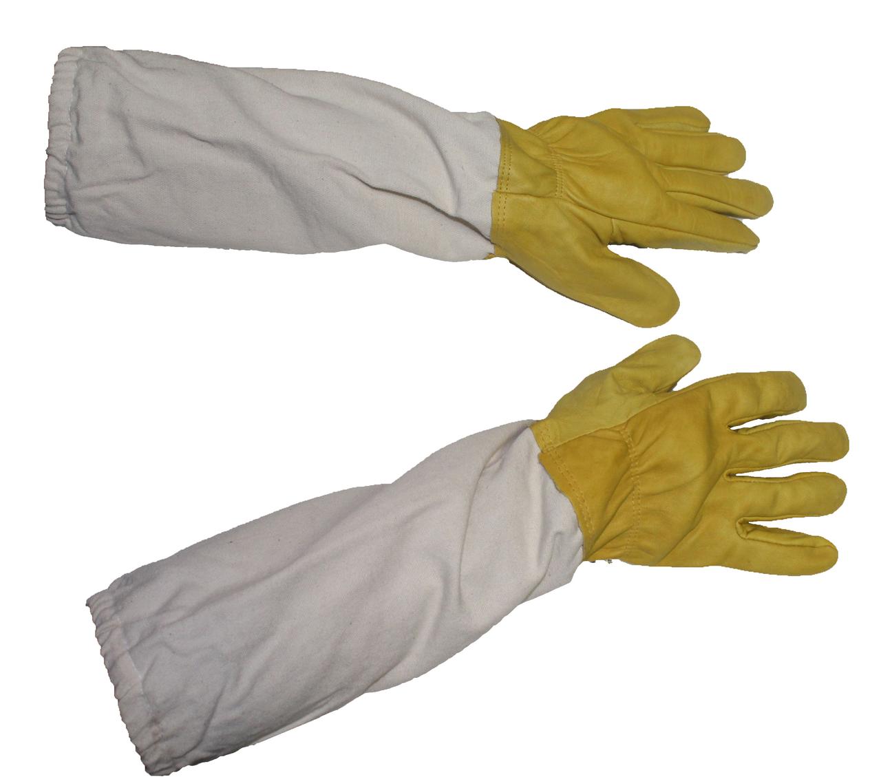 Рукавички ШКІРЯНІ Великий розмір XXL з нарукавниками (Польща), фото 1