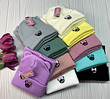 М 91024. Комплект зимовий для дівчинки шапка "МІКІ" і снуд, різні кольори (1-5 років), фото 10