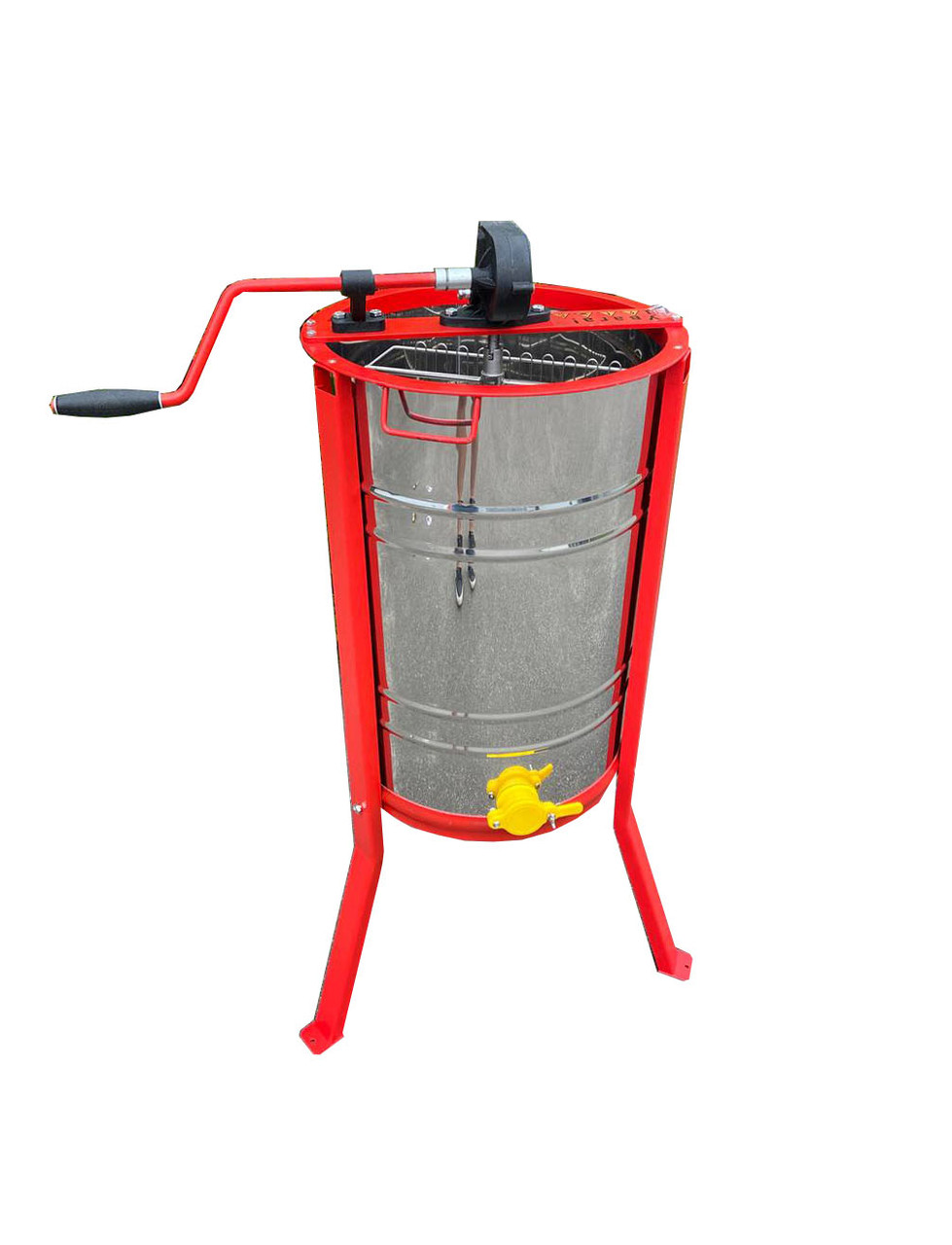 Нержавіюча НЕ ПОВОРОТНА, 2-х рамкова, Касети Нержавіючі. Ротор Нержавіючий. З Підставкою, фото 1