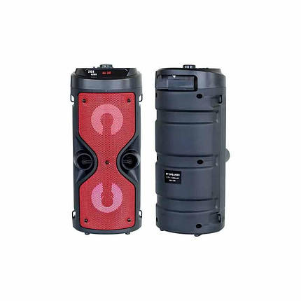 Bluetooth комбо колонка підсилювач звук сабвуфер вуличний чемодан акустика FM ZQS-4209 без мікрофону, фото 3
