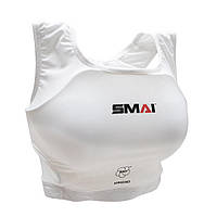 Защита груди для женщин с лицензией WKF | белая | SMAI P14