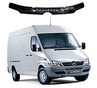 Дефлектор капота мухобойка на Mercedes Sprinter I 2002-2006 после ресталинга AV-Tuning Харьков