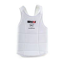 Захист тулуба з ліцензією WKF  ⁇  Біла  ⁇  SMAI BP XL