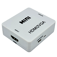 Конвертер MINI, HDMI у VGA (гніздо HDMI (IN) — гніздо VGA (OUT)