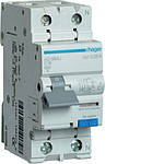 Дифавтомат Hager AD966J 1+N, 16A, 30mA, C, 6KA, на DIN-рейку, УЗО