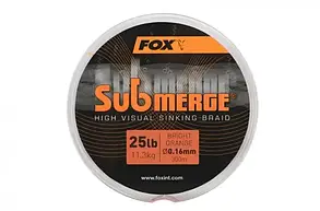 ПЛЕТЕНЫЙ ШНУР FOX SUBMERGE HIGH VISUAL SINKING BRAID BRIGHT ORANGE