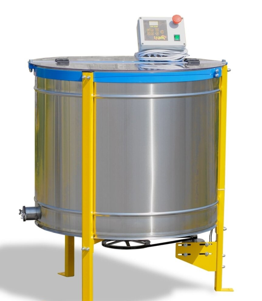 Радіальна медогонка на 28 рамок. МР-28н, 12в/220В, Ø790 нержавіюча, фото 1