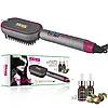 Електричний гребінець випрямляч для волосся + олія Ionic 60W DSP 10248, фото 2