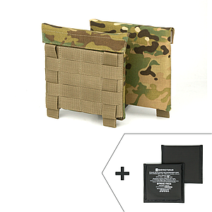 Комплект бічного захисту (кишені + балістичні пакети) "Multicam" - 15*15 см