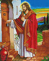 Алмазна мозаїка "Ісус стукає в двері" 40х50 см