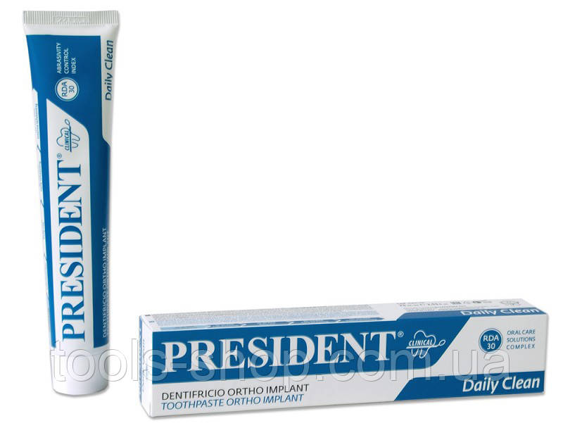 Зубна паста PresiDENT Ortho для щоденного догляду при ортодонтичному лікуванні 75 мл, фото 1