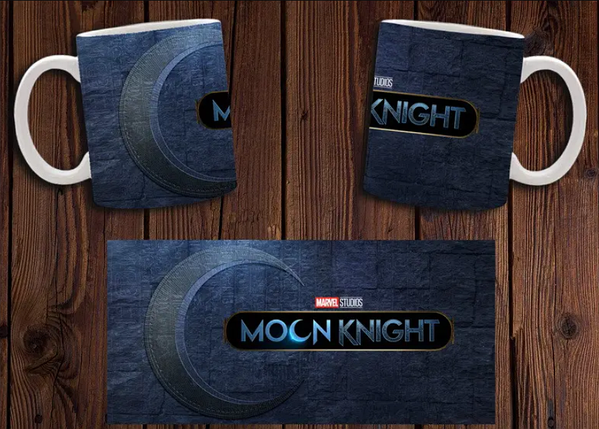 Чашка белая керамическая с принтом "Місячний лицар" Moon Knight ABC, фото 1