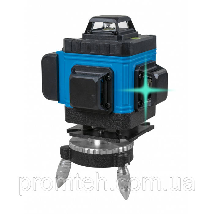 4D лазерний нівелір (рівень) KRAISSMANN 16 4D-LLA 30 RB (бірюзовий промінь, дист. керув., кейс), фото 1