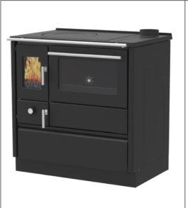 Сталева піч Alfa-Plam ALFA 85 G червона,біла, антрацит, фото 1