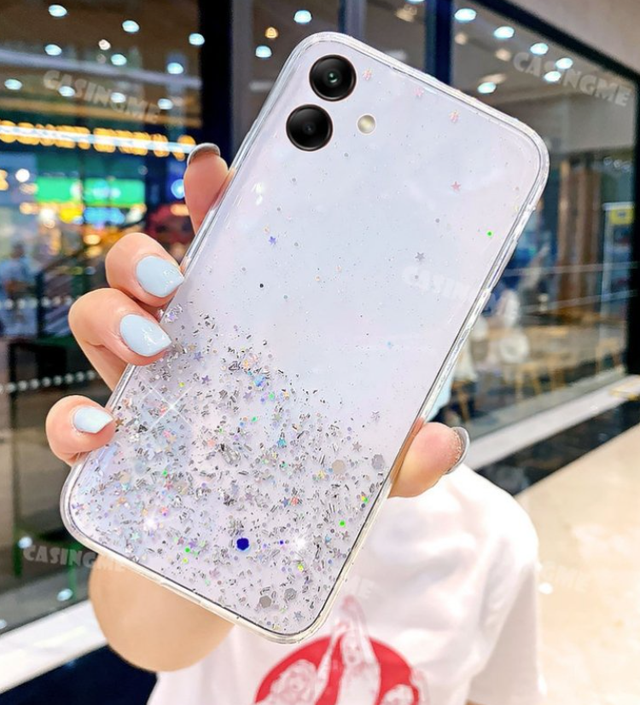 Блестящий чехол с серебряной фольгой Samsung Galaxy A04e (SM-A042F) Блестящий чехол с серебряной фольгой Samsung Galaxy A04e (SM-A042F)