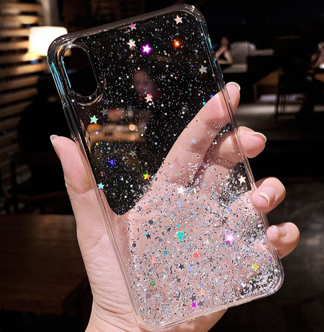 Блестящий чехол с серебряной фольгой Samsung Galaxy A04e (SM-A042F)