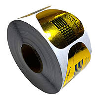 Форми для нарощування нігтів, золоті, 50 шт