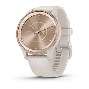 Vivomove Trend Peach Gold Stainless Steel Bezel with Ivory Case and Silicone Band