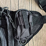 Сумка слінг Кархарт Carhartt WIP нагрудна чорна барсетка. Кархарт сумка через плече (месенджер сумка). Люкс, фото 9