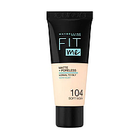 Тональная основа Maybelline New York Fit Me матирующий 104 30 мл