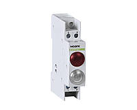 Модульний індикатор 1 червона + 1 біла LED 230V AC/DC Ex9PD2rw Noark 102498