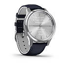 Vivomove Luxe Silver Stainless Steel Case with Navy Italian Leather Band, фото 2