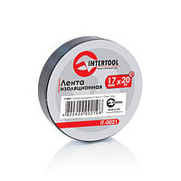 Лента изоляционная 0,15 мм x 17 мм x 20 м черная INTERTOOL IT-0021