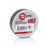 Лента изоляционная, 17 мм * 25 м * 0,15 мм, черная INTERTOOL IT-0026