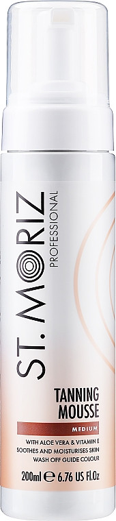 Автобронзант-мус (засіб для середньої автозагара) St.Moriz Pro Medium, 200 мл, фото 1