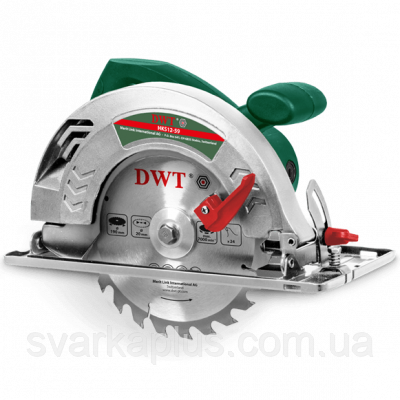 Циркулярная пила DWT HKS12-59 Электрическая дисковая пила с регулировкой, ручная циркулярка по дереву для дом - фото 2 - id-p1877205178