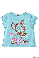 ОПТОМ Футболка м'ятна "Bambi" для маленької дівчинки (104 см.)  WeWe 2125000780139