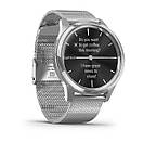 Vivomove Luxe Silver Stainless Steel Case with Silver Milanese Band, фото 2