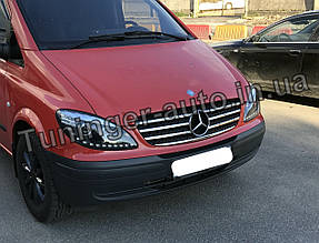 Хром накладки на решітку Mercedes Vito W639 2003-2010 (Туреччина)