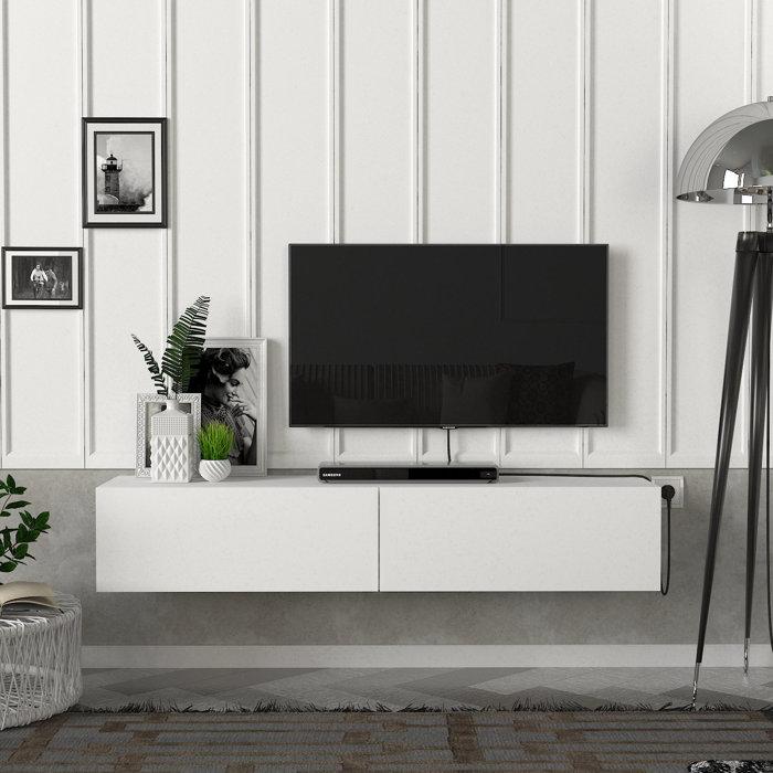 Тумба для ТВ настінна, тумба під телевізор, підставка під ТВ, TV тумбочка,  Білий