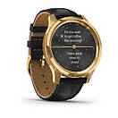 Vivomove Luxe 24K Gold PVD Stainless Steel Case with Black Embossed Italian Leather Band, фото 2