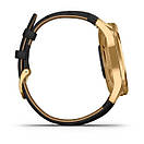 Vivomove Luxe 24K Gold PVD Stainless Steel Case with Black Embossed Italian Leather Band, фото 8