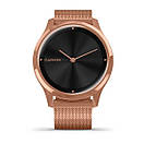 Vivomove Luxe 18K Rose Gold PVD Stainless Steel Case with Rose Gold Milanese Band, фото 3