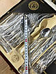 Набір столових приборів із 72 предмети в подарунковій валізі VERS 72 EL LV-9722 на 12 персон ложки, виделки (вилки), ножі, фото 6