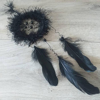 Ловець снів Декор для дому 40 см Чорний (KG-9470)