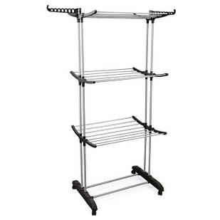 Сушарка для білизни Garment rack with wheels No K12-120 Чорна