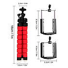 Мініштатив гнучкий із кріпленням для мобільного телефона. Гнучкий мінітрипод для смартфона, фото 2