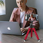 Мініштатив гнучкий із кріпленням для мобільного телефона. Гнучкий мінітрипод для смартфона, фото 3