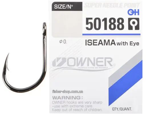 Гачки Owner 50188-04 Iseama with Eye #4 (7шт/уп), фото 1