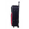 Тканинна дорожня валіза середнього розміру Bonro Style колір чорно-вишневий, фото 5