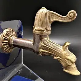 Кран латунний для турецької лазні "Прапорець"